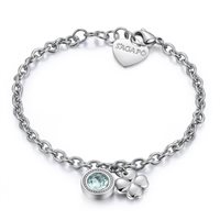 Bracciale Sagapo Donna Lucky Light in Acciaio Cristallo SKT12